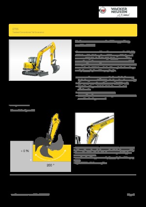 Excavatoare pe șenile Wacker Neuson ET65