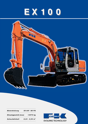 Excavatoare pe șenile Fiat Kobelco EX 100.5