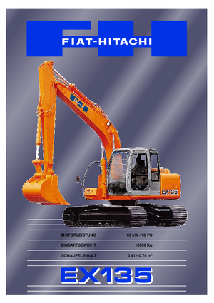 Excavatoare pe șenile Fiat-Hitachi EX 135