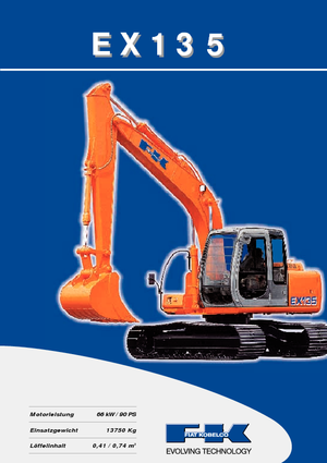 Excavatoare pe șenile Fiat Kobelco EX 135 M