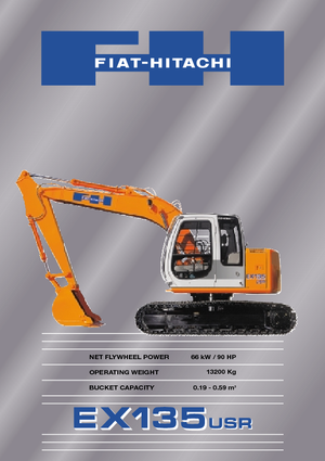 Excavatoare pe șenile Fiat-Hitachi EX 135 USR