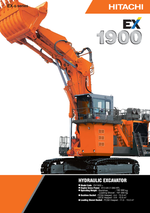 Excavatoare pe șenile Hitachi EX 1900-6