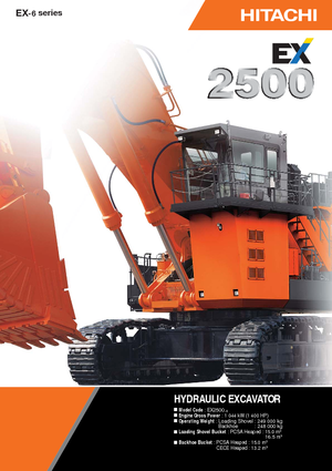 Excavatoare pe șenile Hitachi EX 2500-6