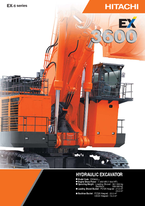 Excavatoare pe șenile Hitachi EX 3600-6