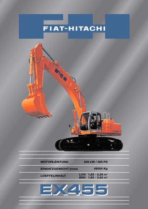 Excavatoare pe șenile Fiat-Hitachi EX 455