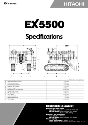 Excavatoare pe șenile Hitachi EX 5500-6