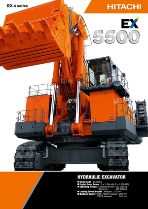 Excavatoare pe șenile Hitachi EX 5500-6
