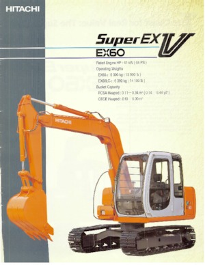 Excavatoare pe șenile Hitachi EX 60