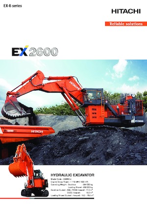 Excavatoare pe șenile Hitachi EX2600-6