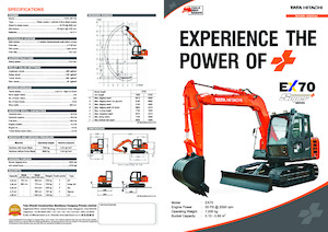 Excavatoare pe șenile Hitachi EX70