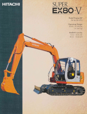 Excavatoare pe șenile Hitachi EX80