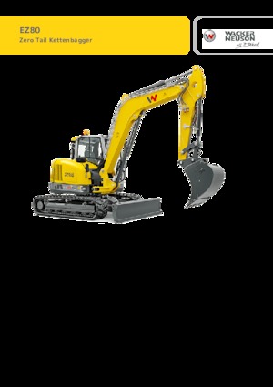Excavatoare pe șenile Wacker Neuson EZ80