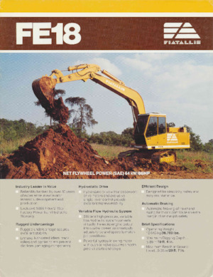 Excavatoare pe șenile Fiatallis FE18