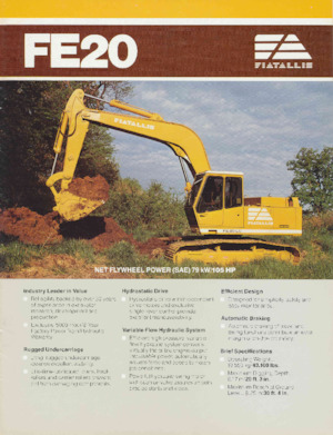 Excavatoare pe șenile Fiatallis FE20HD