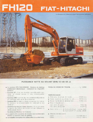 Excavatoare pe șenile Fiat-Hitachi FH 120