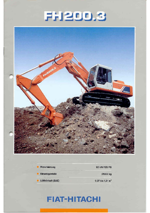 Excavatoare pe șenile Fiat-Hitachi FH 200.3 LCT