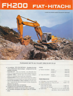 Excavatoare pe șenile Fiat-Hitachi FH 200 LCT