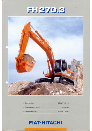 Excavatoare pe șenile Fiat-Hitachi FH 270.3 M