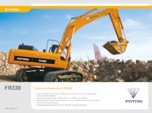 Excavatoare pe șenile Foton Lovol FR330D