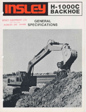 Excavatoare pe șenile Insley H-1000C