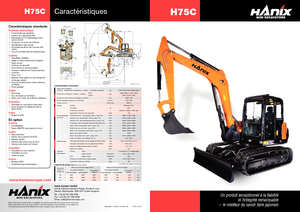 Excavatoare pe șenile Hanix H 75 C