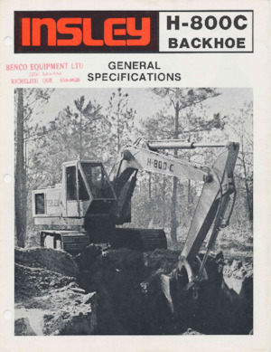 Excavatoare pe șenile Insley H-800C