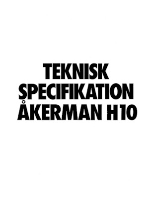Excavatoare pe șenile Akerman-Volvo H10