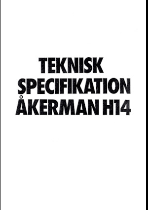 Excavatoare pe șenile Akerman-Volvo H14