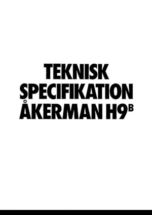 Excavatoare pe șenile Akerman-Volvo H9B