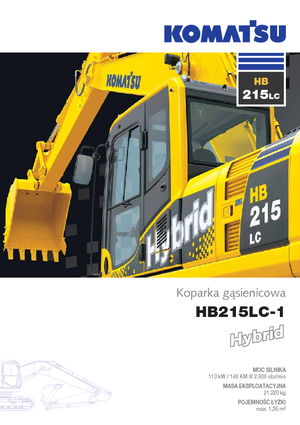 Excavatoare pe șenile Komatsu HB215LC-1