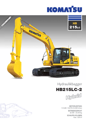 Excavatoare pe șenile Komatsu HB215LC-2