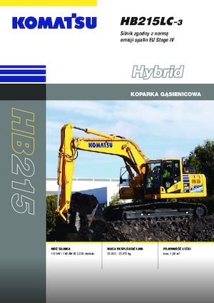 Excavatoare pe șenile Komatsu HB215LC-3