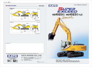 Excavatoare pe șenile Kato HD1023II-LC Special
