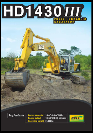 Excavatoare pe șenile Bell HD1430III