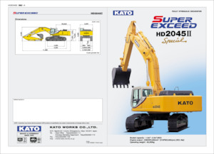 Excavatoare pe șenile Kato HD2045II SUPER EXCED Special