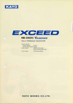 Excavatoare pe șenile Kato HD250VII EXCEED