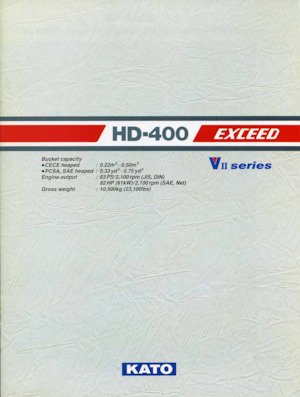 Excavatoare pe șenile Kato HD400VII EXCEED