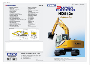 Excavatoare pe șenile Kato HD512E Special