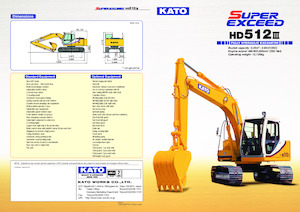 Excavatoare pe șenile Kato HD512III