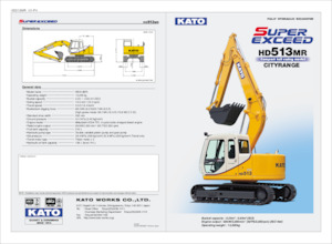 Excavatoare pe șenile Kato HD513MR CITYRANGE