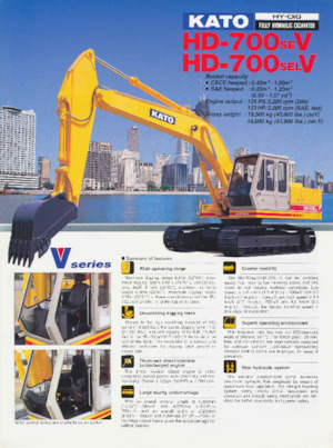 Excavatoare pe șenile Kato HD700SEV