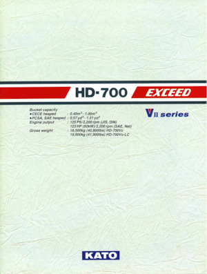 Excavatoare pe șenile Kato HD700VII EXCEED