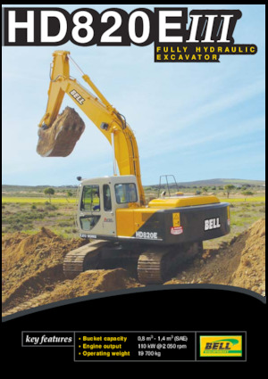 Excavatoare pe șenile Bell HD820EIII