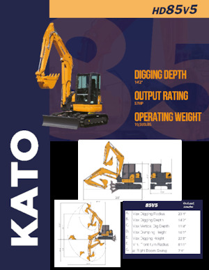 Excavatoare pe șenile Kato HD85V5