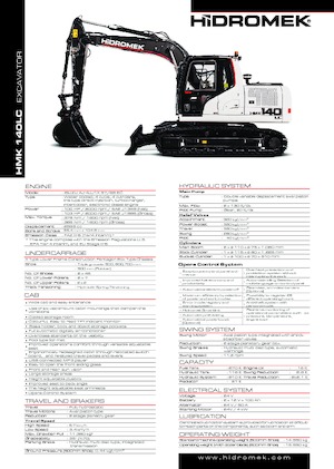 Excavatoare pe șenile Hidromek HMK 140 LC