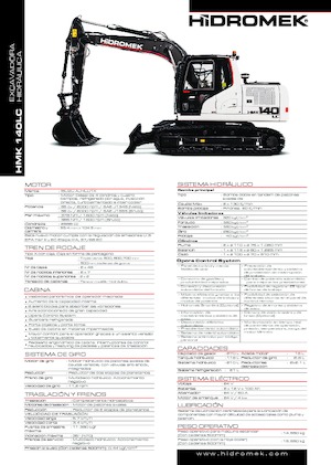 Excavatoare pe șenile Hidromek HMK 140 LC