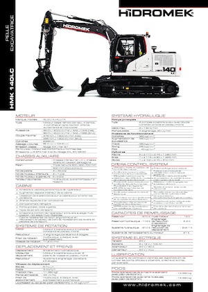 Excavatoare pe șenile Hidromek HMK 140 LC