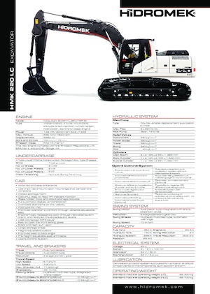 Excavatoare pe șenile Hidromek HMK 220 LC