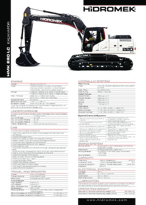 Excavatoare pe șenile Hidromek HMK 220 LC