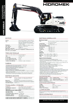 Excavatoare pe șenile Hidromek HMK 220 LC